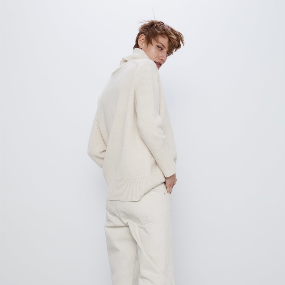 LAST 1️⃣-NWT Zara Cashmere Turtleneck Sweater - Picture 3 of 10